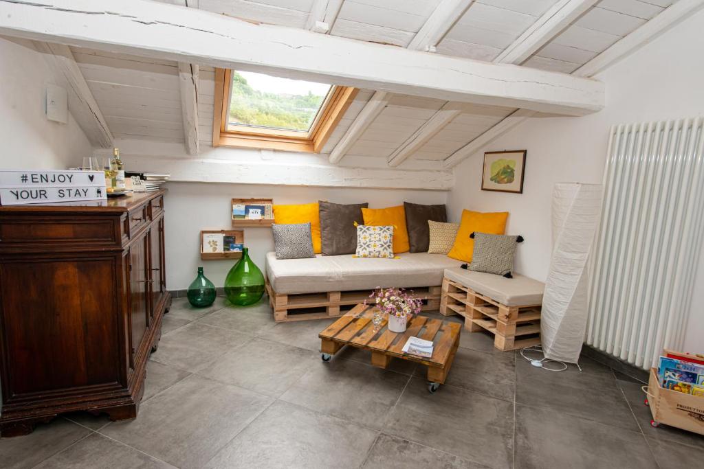 Posezení v ubytování B&B Il Tetto di Anita