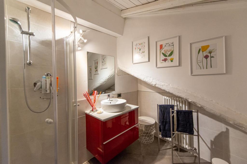 Koupelna v ubytování B&B Il Tetto di Anita