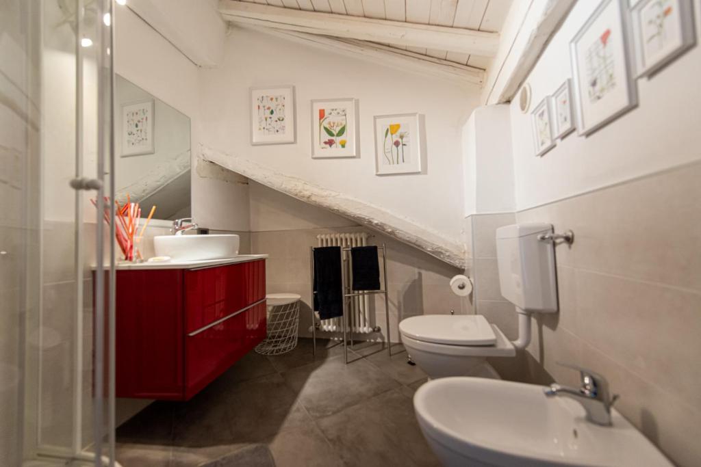 Koupelna v ubytování B&B Il Tetto di Anita