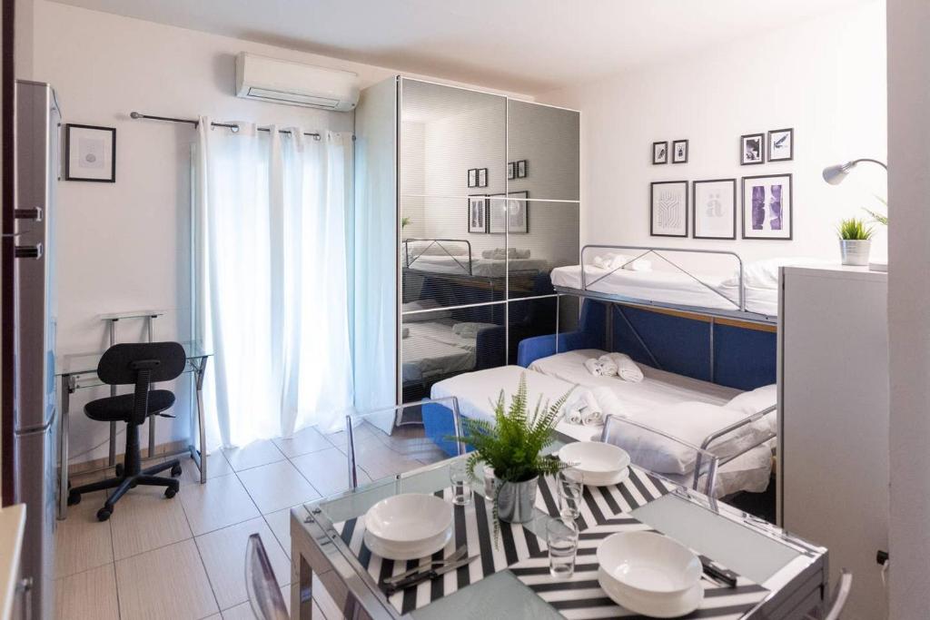 A bed or beds in a room at Apartment Monte Nero 29