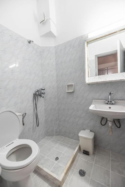 Koupelna v ubytování Hotel Ikaros