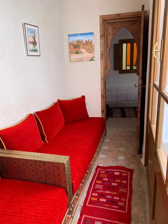 Posezení v ubytování Riad Abaka hotel & boutique