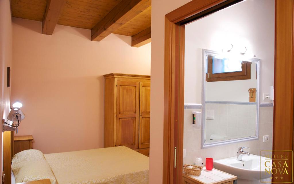 Koupelna v ubytování Hotel Casanova