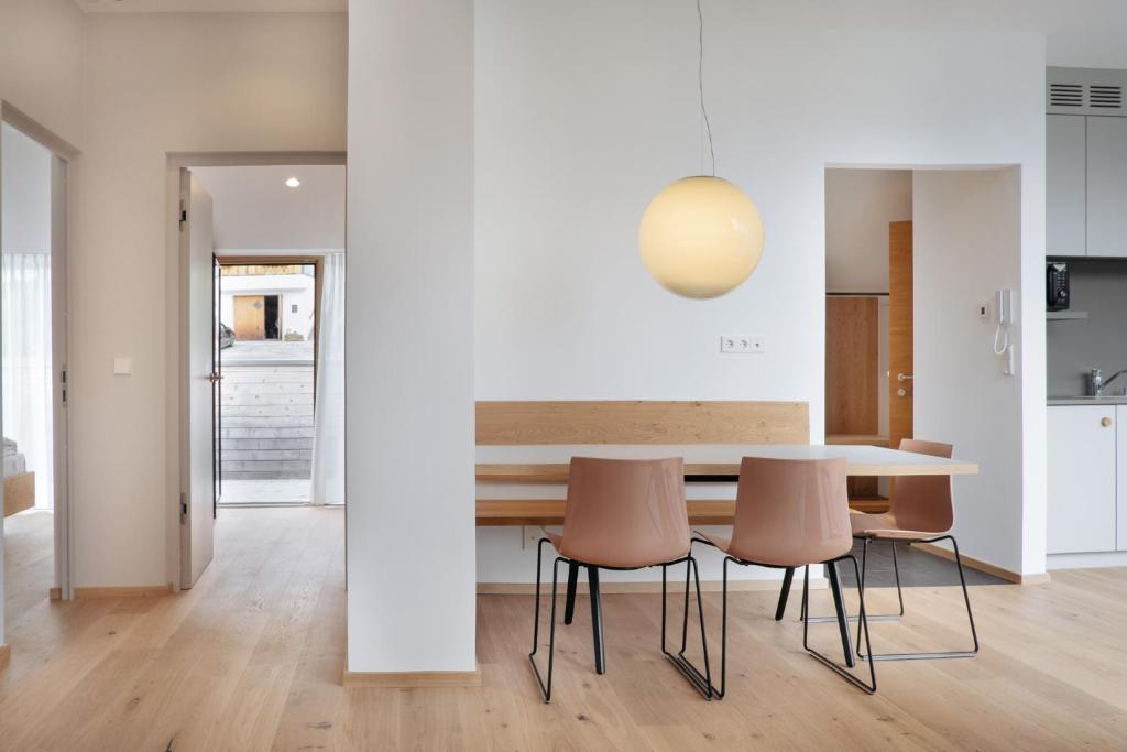 Kuchyň nebo kuchyňský kout v ubytování Appartement Hell