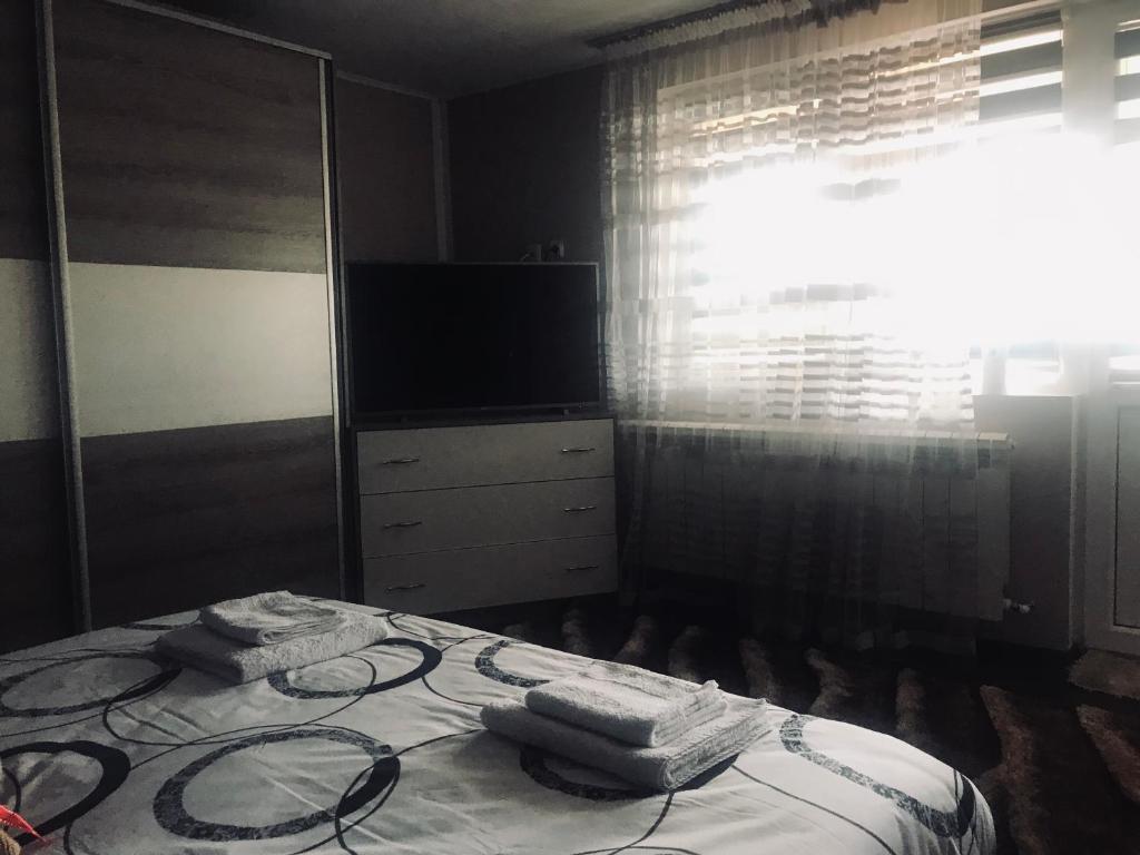 A bed or beds in a room at Guest house Grahlyov