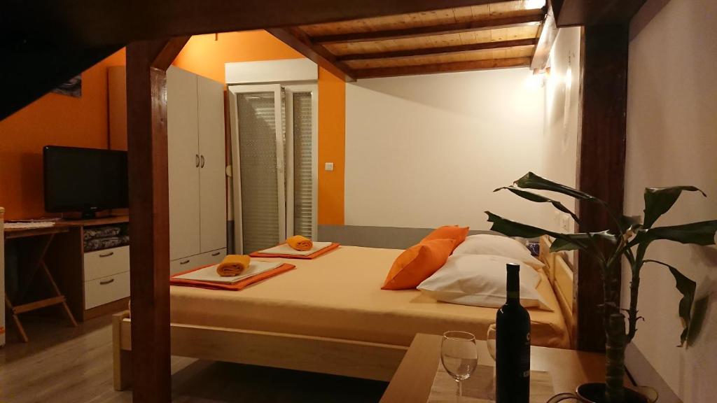 Posteľ alebo postele v izbe v ubytovaní Apartment Lid