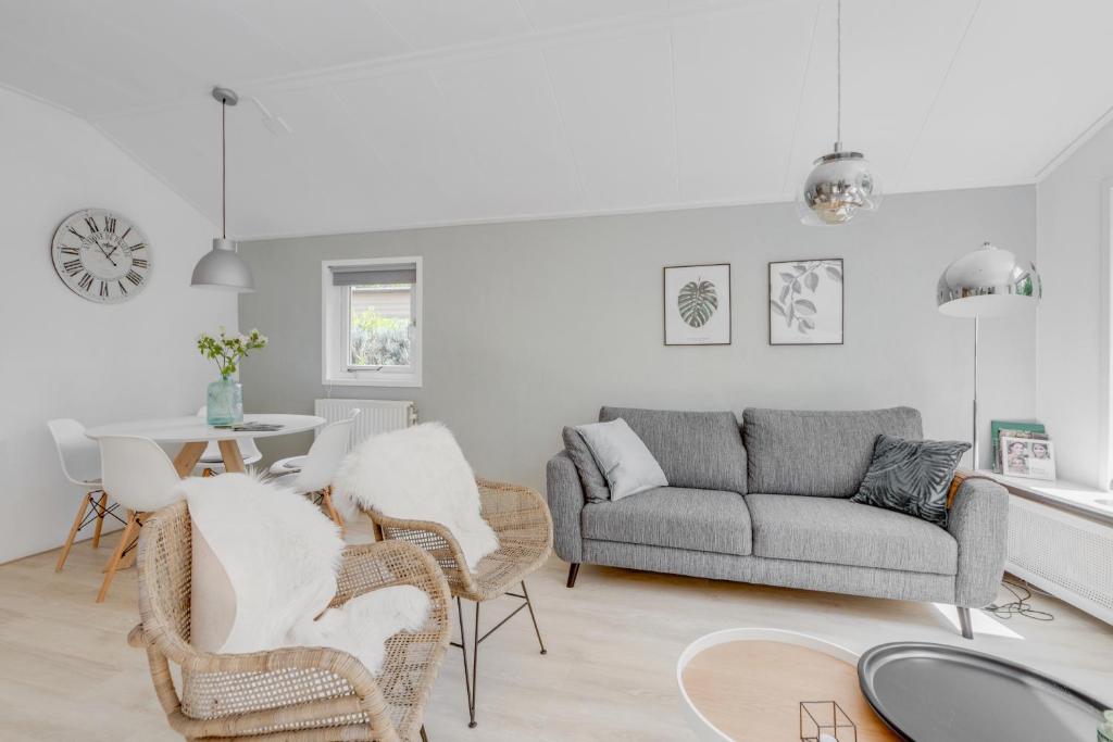 Posezení v ubytování Chalet Descansar op de Veluwe