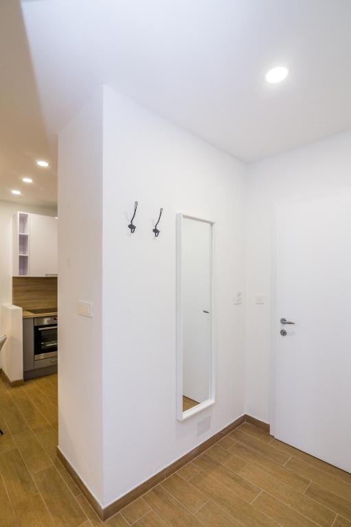 Kuchyň nebo kuchyňský kout v ubytování FK Apartments
