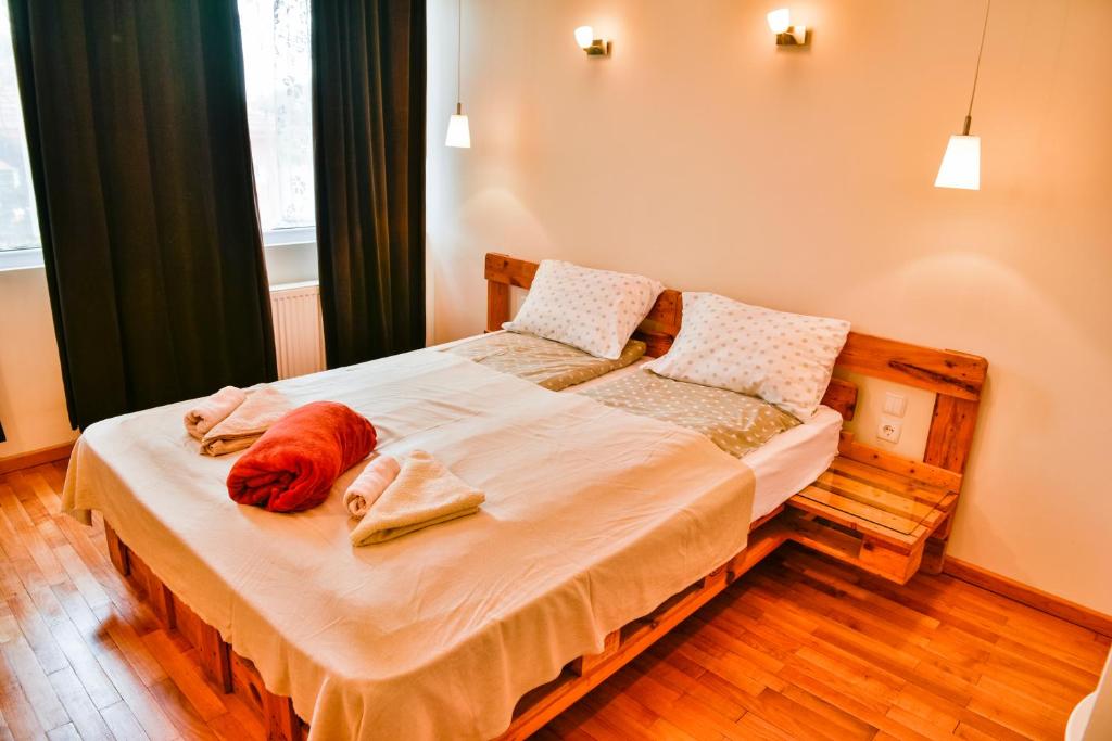 Postel nebo postele na pokoji v ubytování Villa "Forest way"