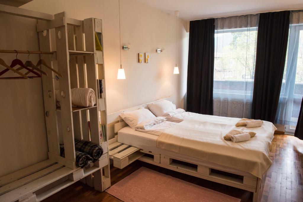 Postel nebo postele na pokoji v ubytování Villa "Forest way"