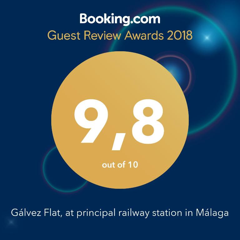 Certifikát, ocenenie alebo iný dokument vystavený v ubytovaní Gálvez Flat, Principal Railway Station Málaga