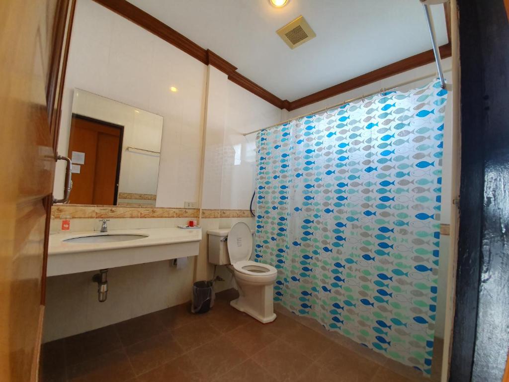 Koupelna v ubytování Baan JPN Hotel