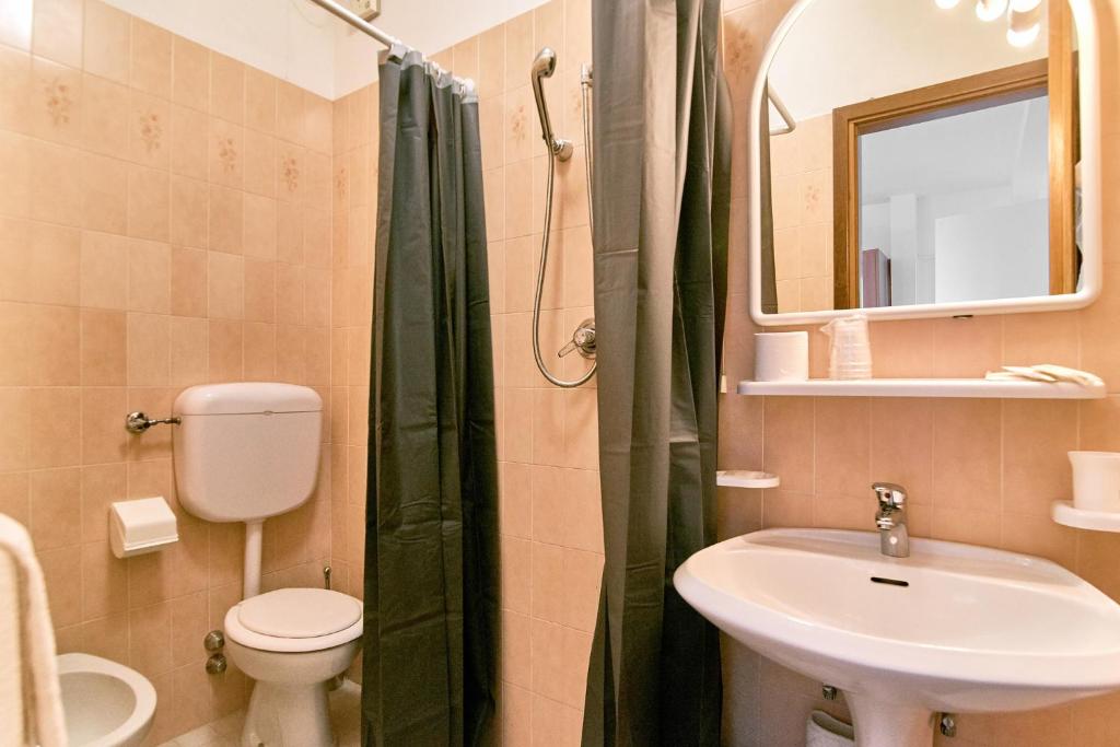 Koupelna v ubytování Hotel Concordia