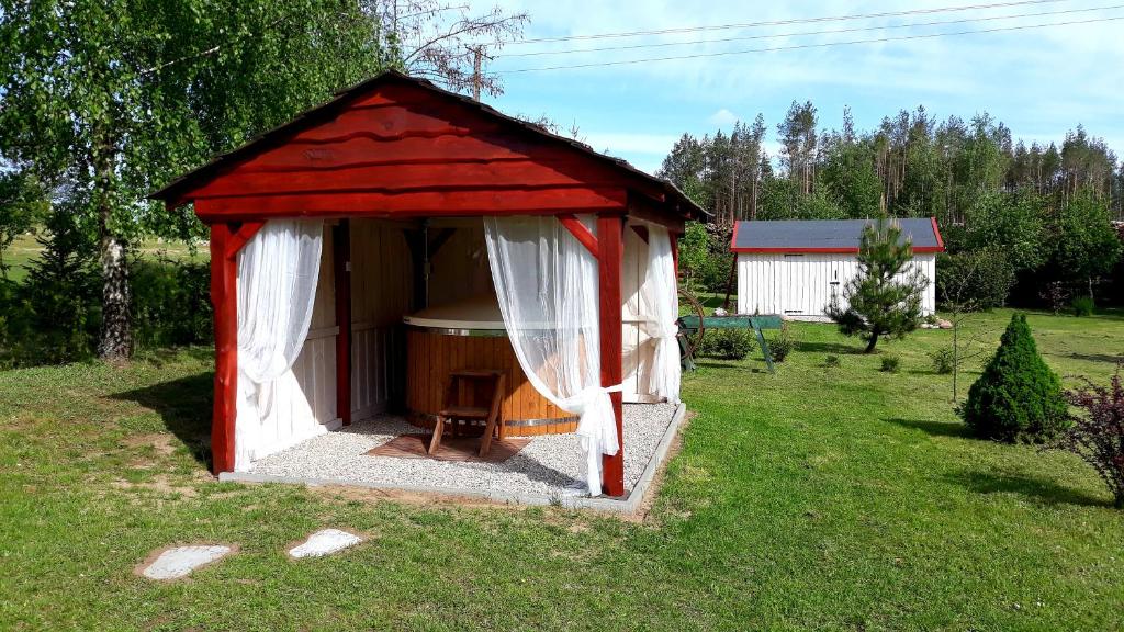 Zahrada ubytování Hubertówka Czapiewice