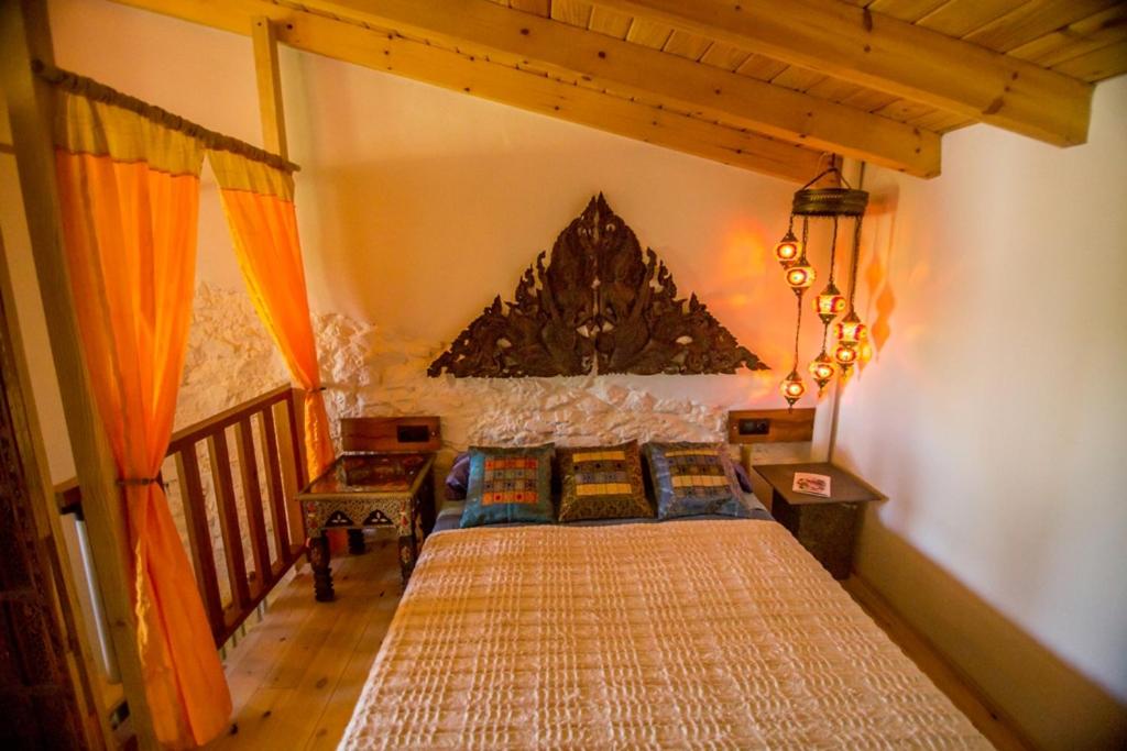 Posteľ alebo postele v izbe v ubytovaní Casa con encanto en Alájar