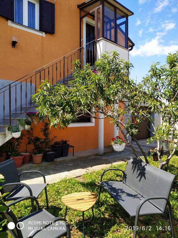 Vonkajšia záhrada v ubytovaní Apartment Dorina