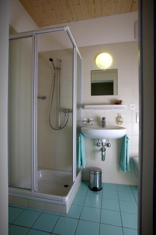 Koupelna v ubytování Eco-Hotel Cristallina