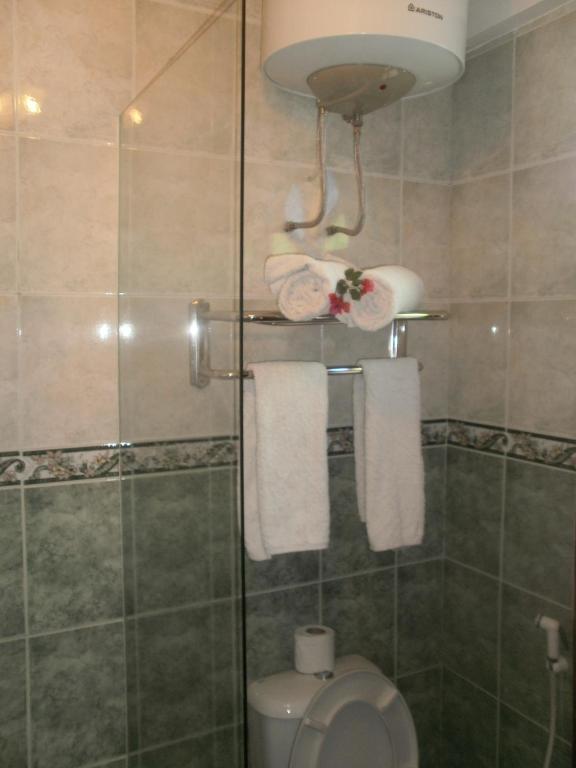 Koupelna v ubytování Asmini Palace Hotel