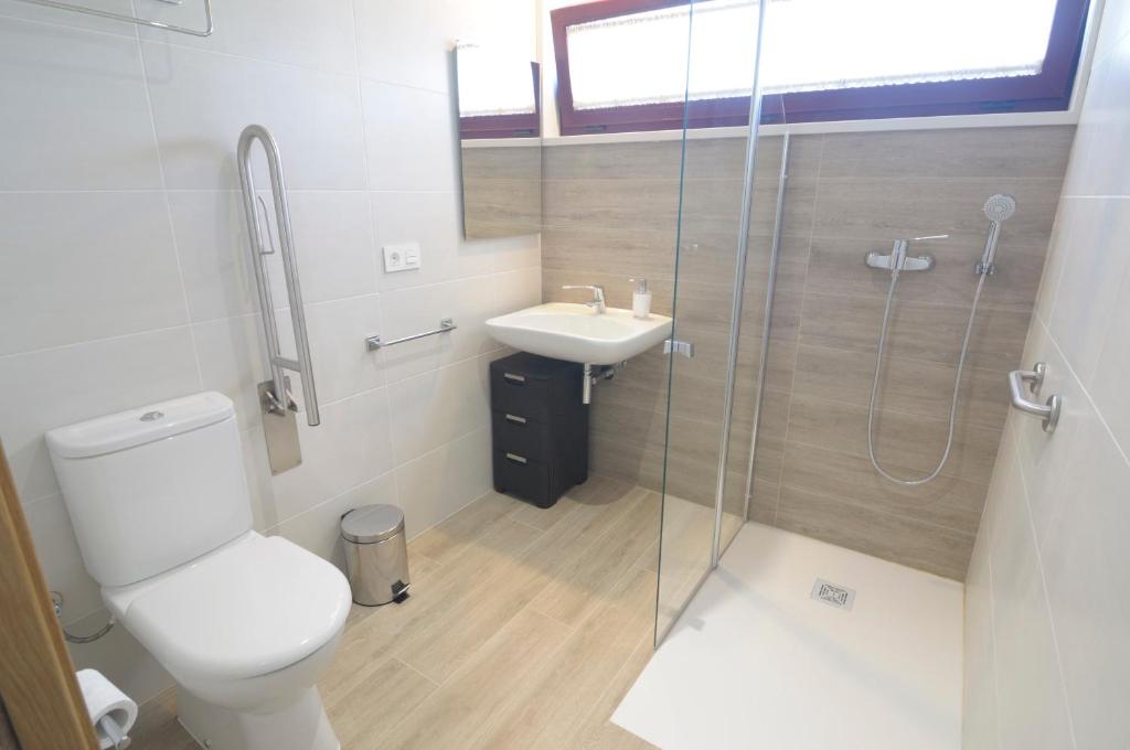 Kúpeľňa v ubytovaní Cabanas Da Barcela