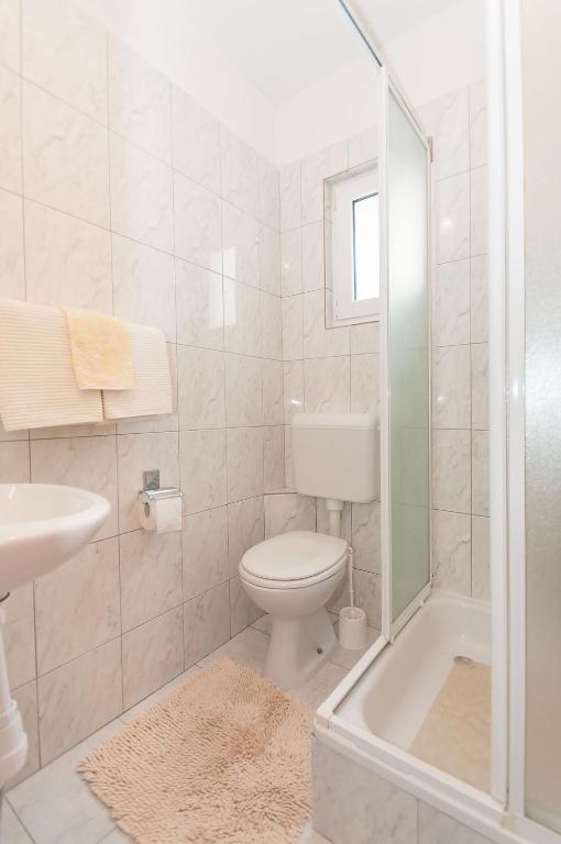 Koupelna v ubytování Apartmani Vesna
