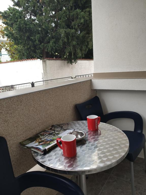 Balkón nebo terasa v ubytování Apartmani Vuković