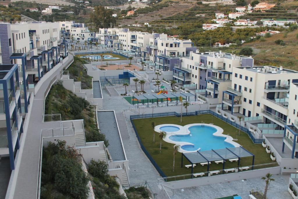 Bazén v ubytování Dúplex playa Cabria nebo v jeho okolí