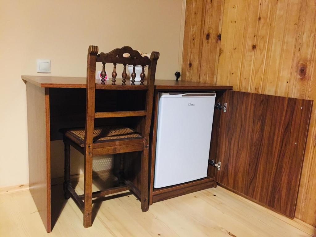Kuchyň nebo kuchyňský kout v ubytování Guesthouse AlpenRose
