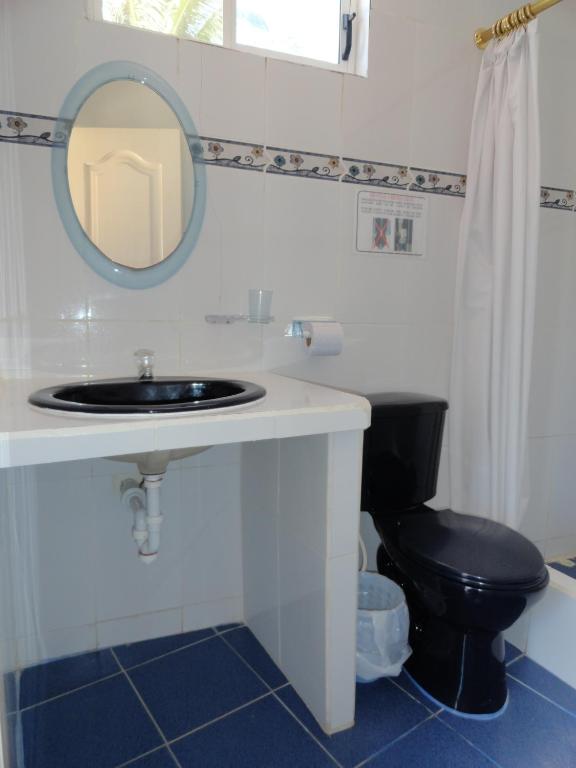 Koupelna v ubytování Hostal Cerro Azul