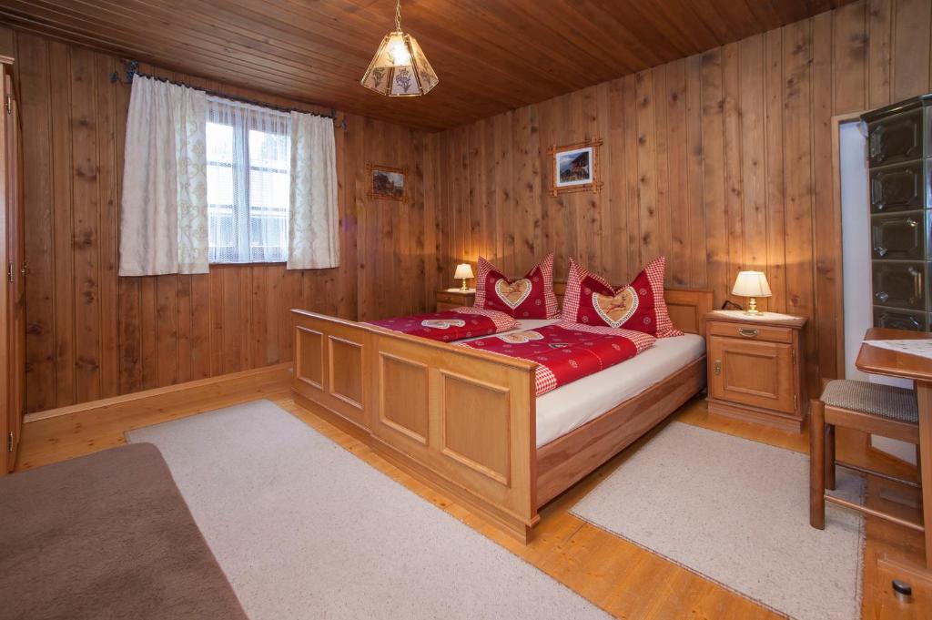 Postel nebo postele na pokoji v ubytování Gasserhütte