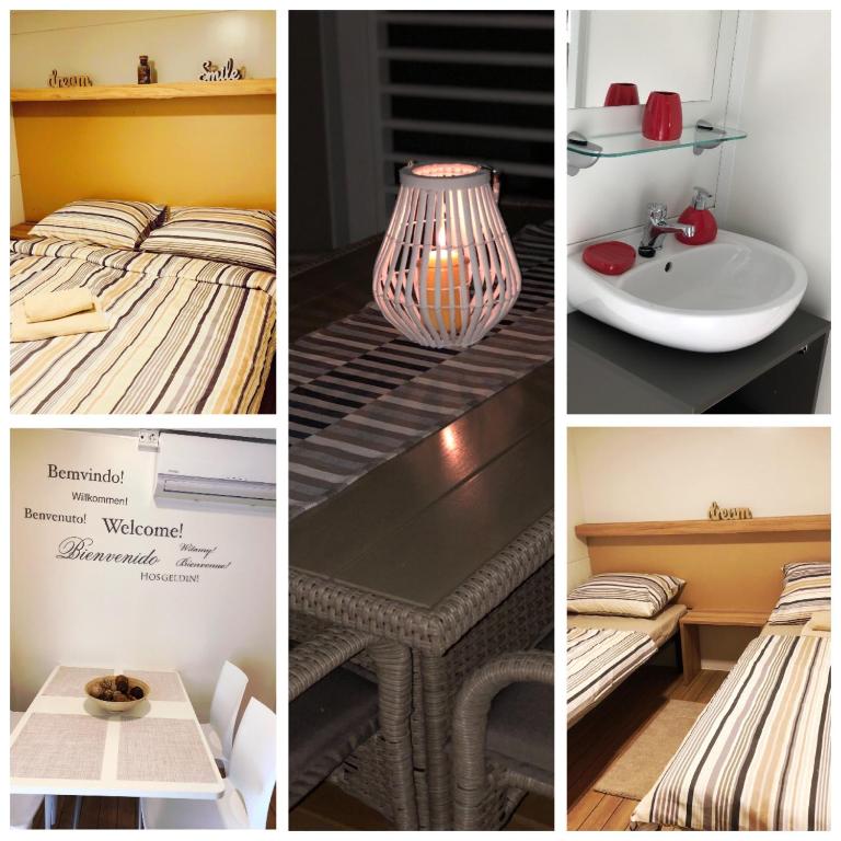Koupelna v ubytování MOBIL HOMES MALUFI 266