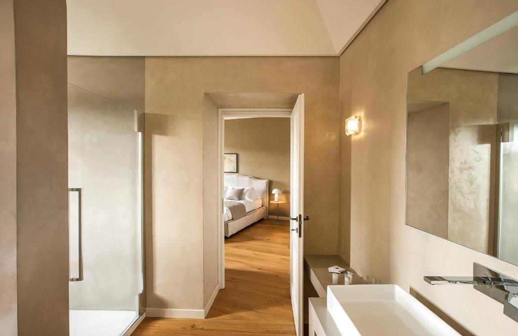 Koupelna v ubytování Relais Villa del Borgo
