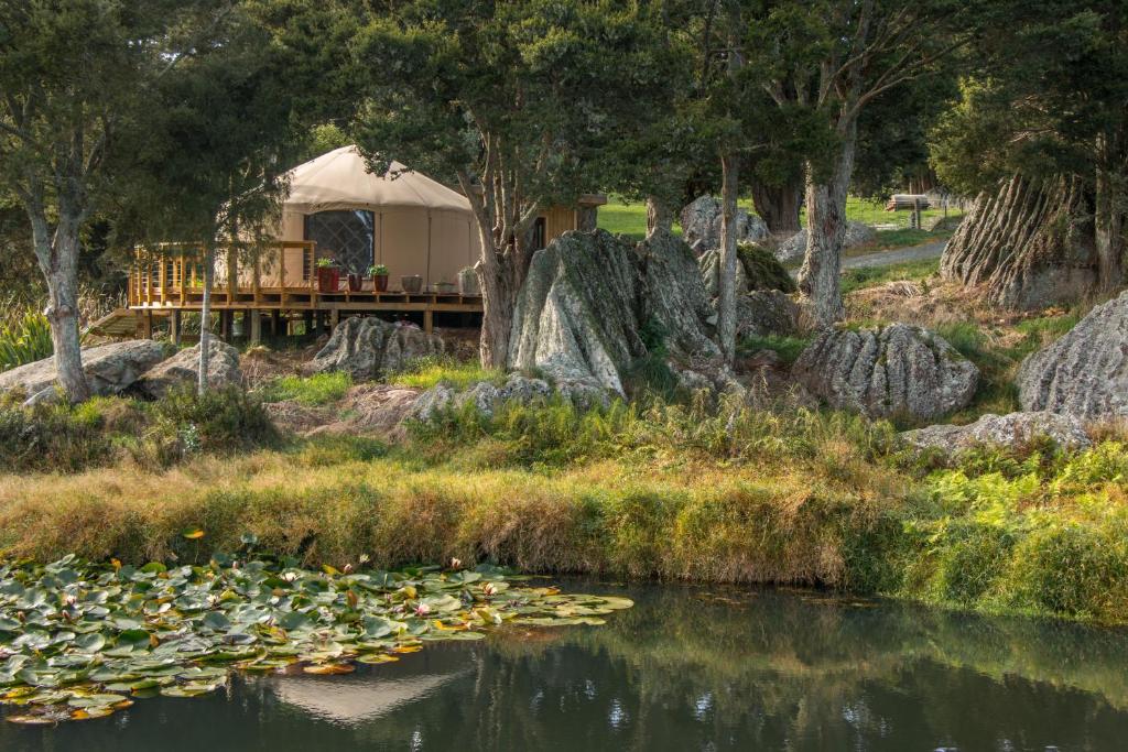 Příroda nedaleko luxury tent