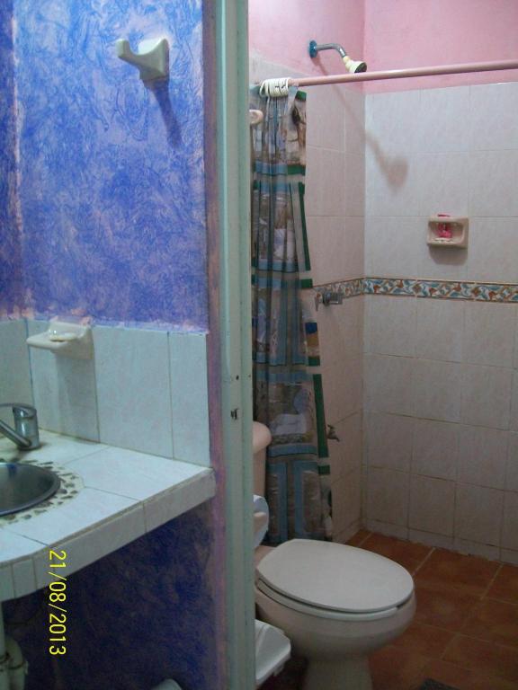 Koupelna v ubytování Posada El Jardin