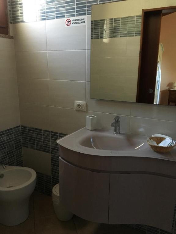 Koupelna v ubytování Hotel Belvedere