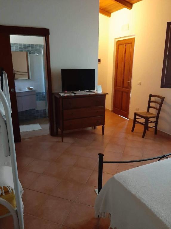TV a/nebo společenská místnost v ubytování Hotel Belvedere