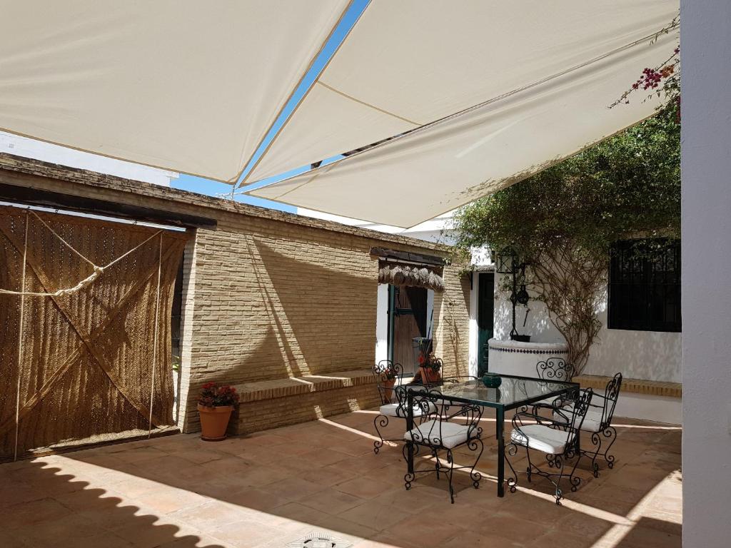 Patio alebo iná vonkajšia časť ubytovania Lince Casa Rural