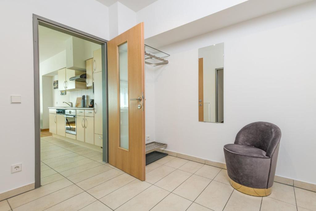 Kuchyň nebo kuchyňský kout v ubytování City Appartements Villach