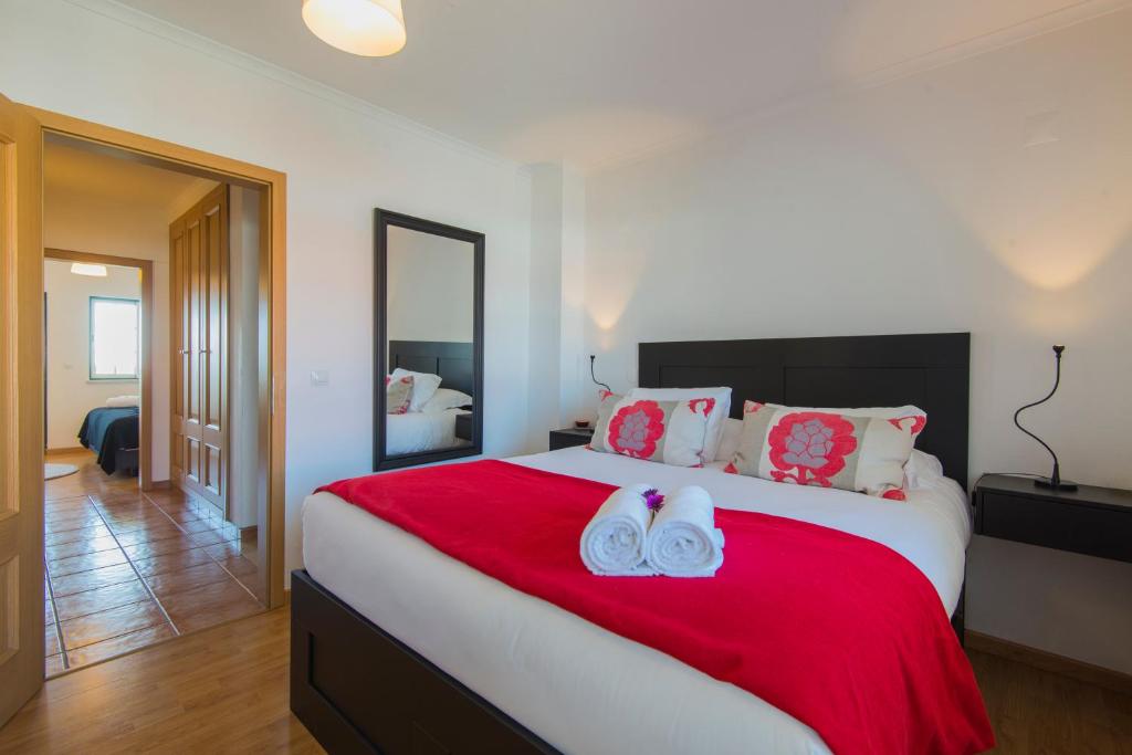 Кровать или кровати в номере Refugio da Longueira