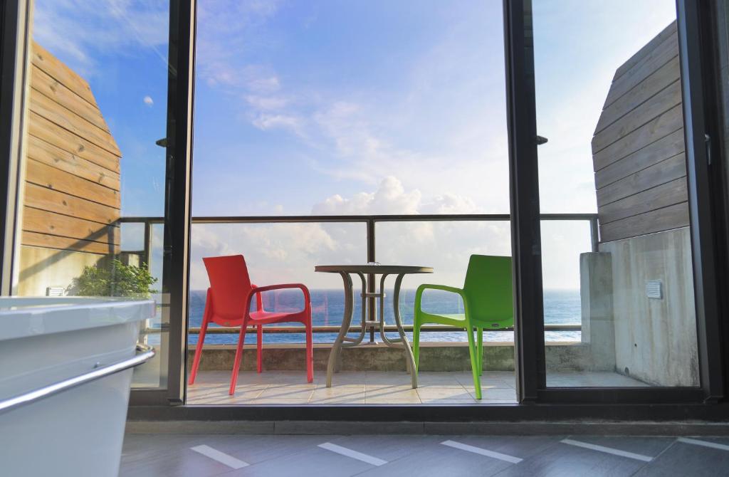 Balkon oz. terasa v nastanitvi Jing Guan Hotel