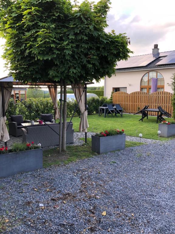 Zahrada ubytování Echappée Belle