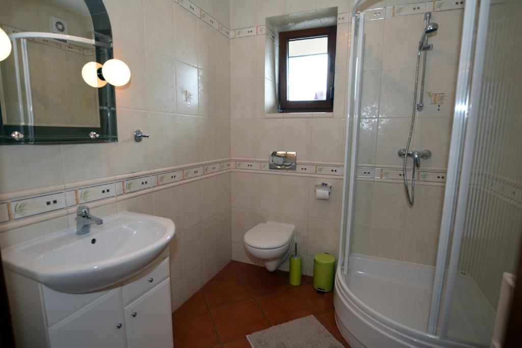 Kúpeľňa v ubytovaní Apartament Kosista