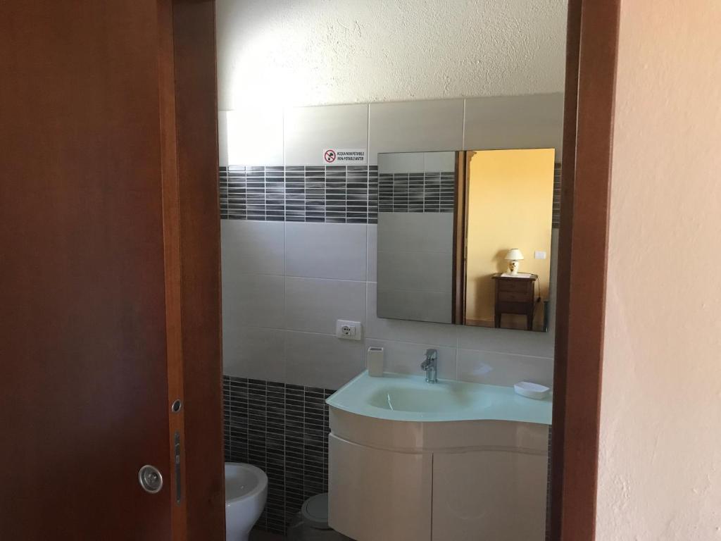 Koupelna v ubytování Hotel Belvedere