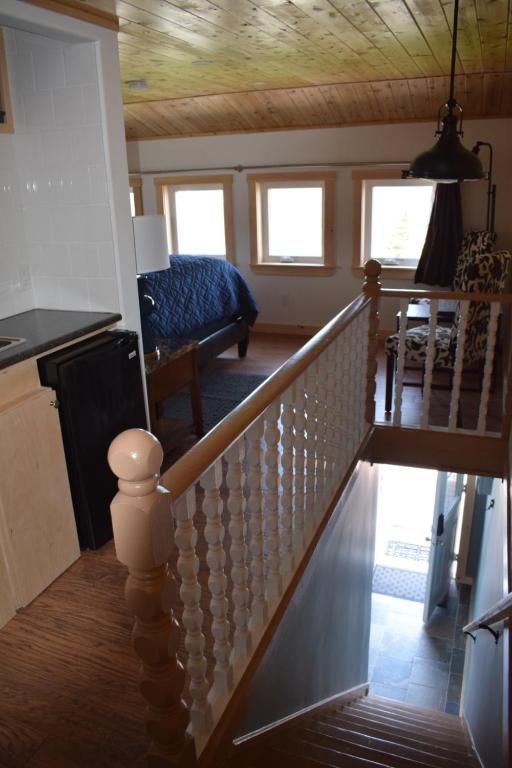 Area soggiorno di Bird Island Accommodations Elliston