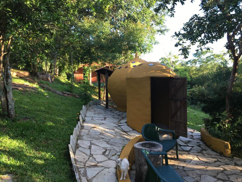 Zahrada ubytování Rancho Ecologico Oasis de Luz