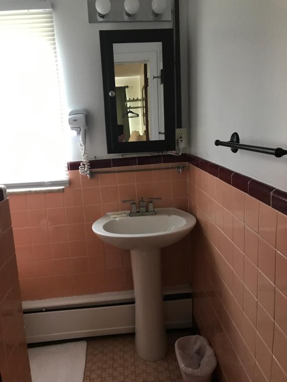 Koupelna v ubytování Evergreen Motel