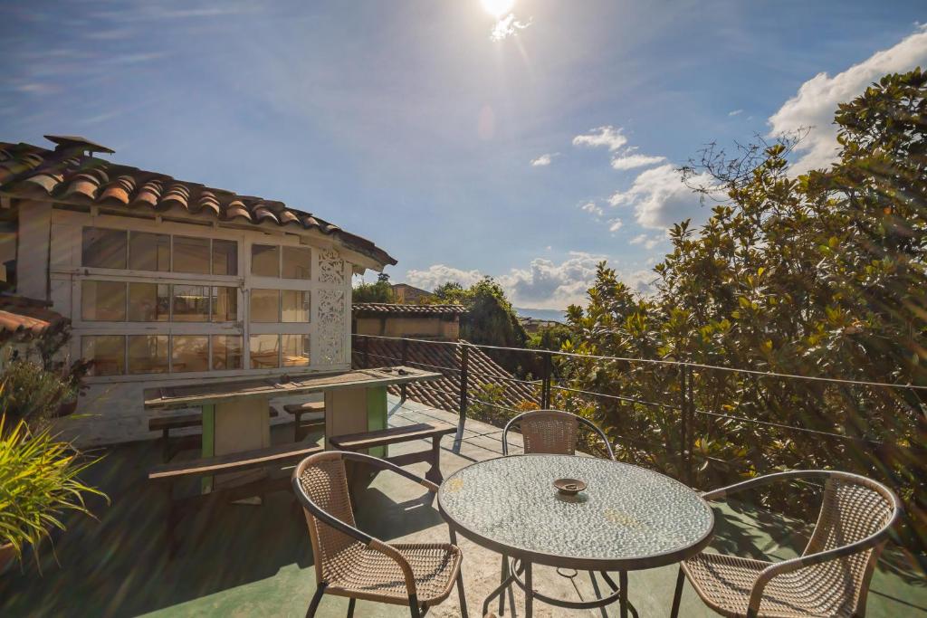 Balkón nebo terasa v ubytování Botanico Hostel