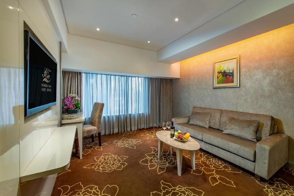 TV a/nebo společenská místnost v ubytování Rio Hotel