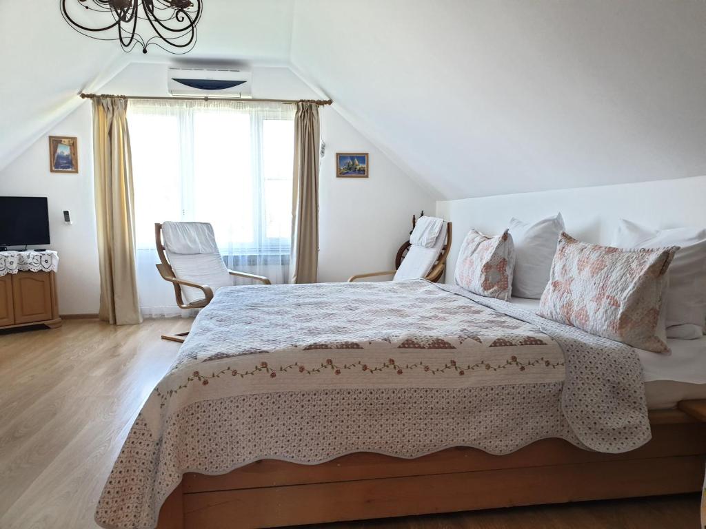 Cama o camas de una habitación en Guest house Usadba Surikova
