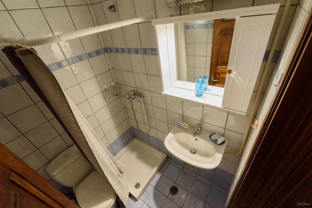 Koupelna v ubytování Astraea