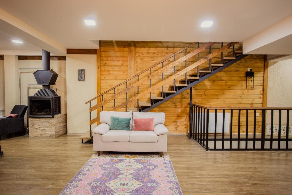 Posezení v ubytování Chalet Mestia